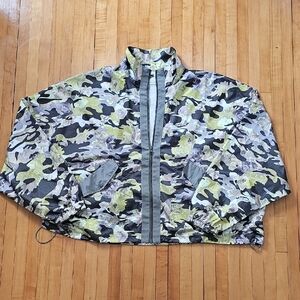 Nike Green Camouflage Floral Jacket